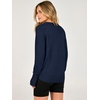 ANRABESS Womens Fall Long Sleeve Lightweight Sweaters(Indigo)