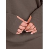 ANRABESS Womens Fall Long Sleeve Lightweight Sweaters(Nutmeg)
