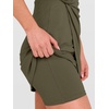 ANRABESS Womens Summer Dresses 2026 Bodycon Sleeveless Romper Skort Twist Waist Night Out Vacation Mini Dress Built in Shorts(Army Green)