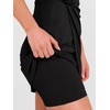 ANRABESS Womens Summer Dresses 2026 Bodycon Sleeveless Romper Skort Twist Waist Night Out Vacation Mini Dress Built in Shorts(Black)