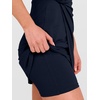 ANRABESS Womens Summer Dresses 2026 Bodycon Sleeveless Romper Skort Twist Waist Night Out Vacation Mini Dress Built in Shorts(Navy Blue)