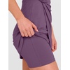 ANRABESS Womens Summer Dresses 2026 Bodycon Sleeveless Romper Skort Twist Waist Night Out Vacation Mini Dress Built in Shorts(Purple)