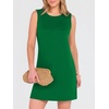ANRABESS Womens Wrinkle Free Summer Casual Sleeveless Mini Dresses(Green)