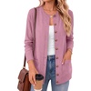 ANRABESS Cardigan Sweater for Women Button Up 2026 Fall Outfits(Coral Pink)