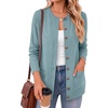 ANRABESS Cardigan Sweater for Women Button Up 2026 Fall Outfits(Light Blue)