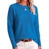 ANRABESS Women Fall Oversized Long Batwing Sleeve Ribbed Sweaters(Royal Blue)