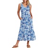 Floral Royal Blue